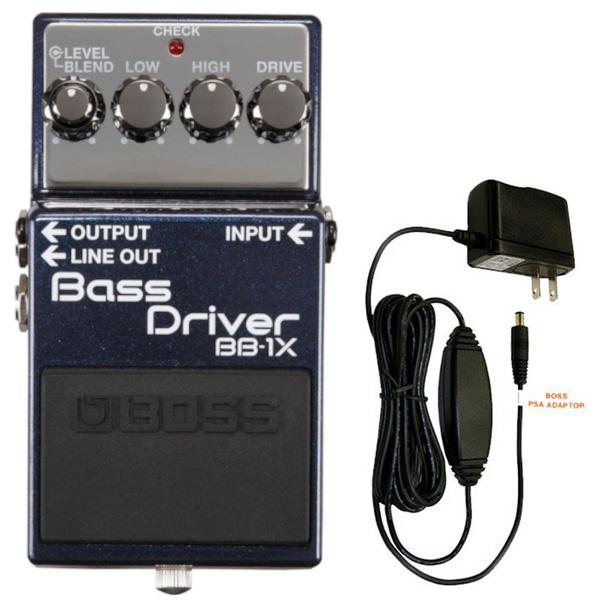 BOSS ( ボス )BB-1X Bass D PSA-100Sセット BOSS ボス BB-1X [Bass Driver] ベース・ドライバー + 純正アダプター