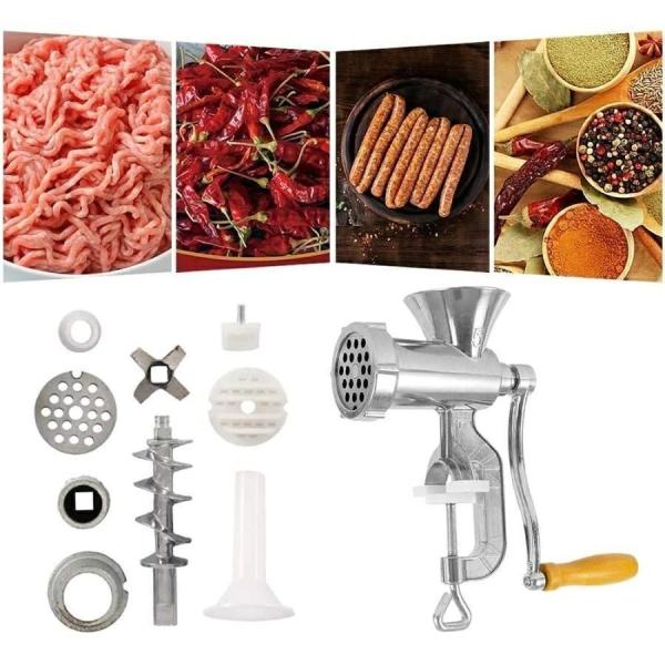 家庭用 多機能 手動式 ミンサー ひき肉器 ソーセージマシン ミートグラインダー ソーセージ作り 唐辛子 最新 手動挽肉機 ミンチ機 腸詰め ス