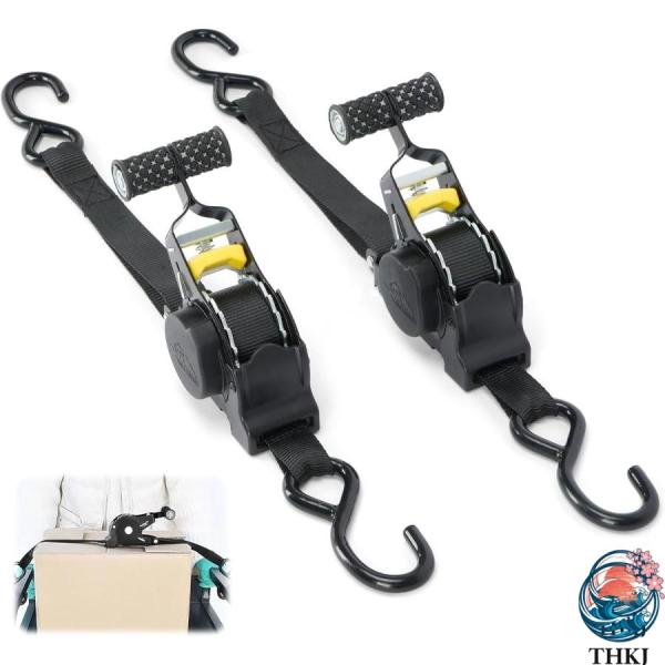 自動巻取り式 ラチェットベルト 長さ3.3M タイダウンベルト  荷締め ラチェット式 破断荷重700kg 最大使用荷重233.3kg 操作が簡単 使いやすい 快適設計