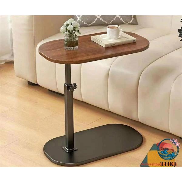 サイドテーブル 昇降式 ベッドサイドテーブル 回転 ソファーテーブル 介護テーブル 高さ調整 耐水 THKJ 高温に強い 安定 耐荷重いい 耐久性 小型 省スペース C