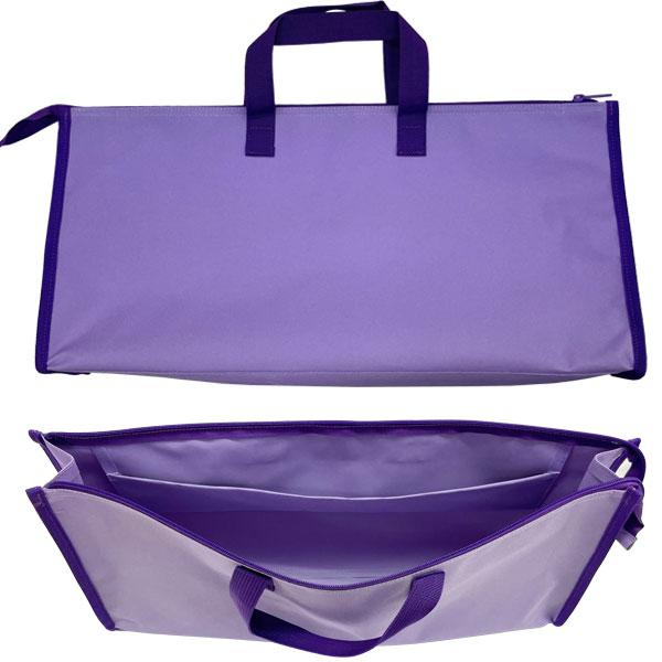 鍵盤ハーモニカ 収納バッグ (パープル)  ピアニカ 32鍵盤用 リコーダー収納ポケット