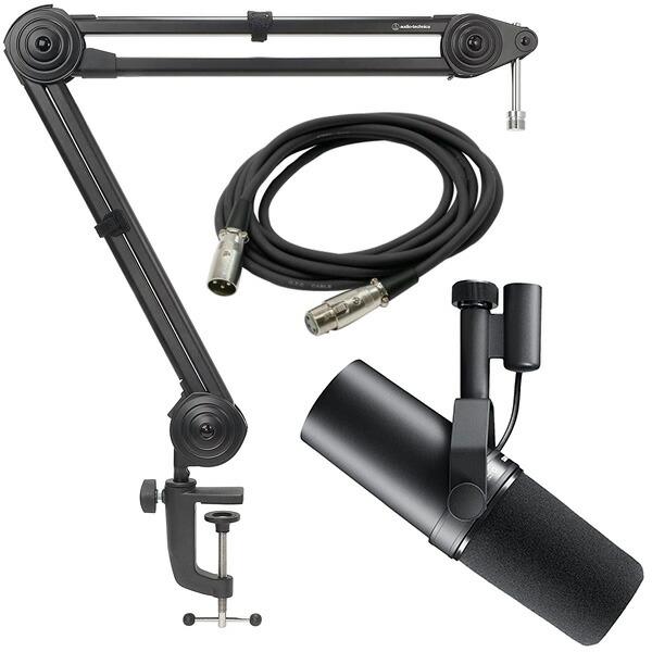 SHURE カーディオイド型 ダイナミック マイク SM7B + アーム型 SHURE カーディオイド型 ダイナミック マイク SM7B + アーム型