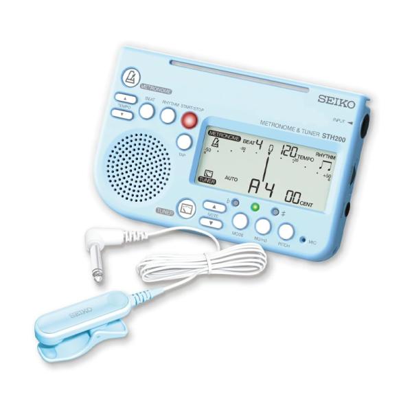 他サイト： SEIKO スペシャルパック STH200BLSP ブルー セイコー メトロノーム&amp;チューナー / ピックアップマイク セットの商品画像