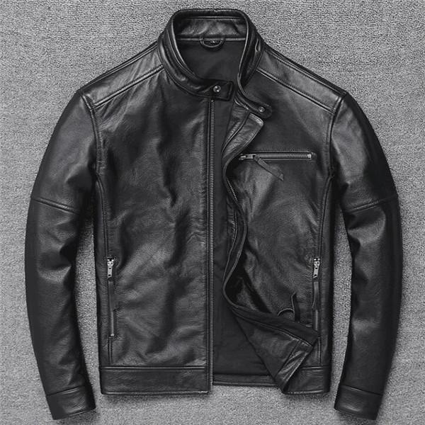 最終値下げ 超人気 立ち襟スタイルメンズ本革レザージャケットメンズバイクオートバイレザージャケット牛革 レザージャケット サイズm 4xl選択可 訳ありセール格安 Www Muslimaidusa Org