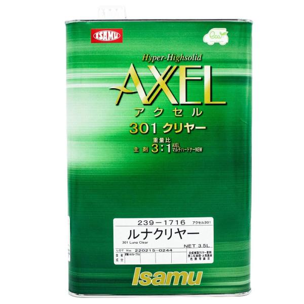 イサム塗料　アクセル３０１ルナクリヤー 3.5L