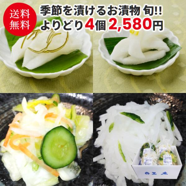 期間限定販売 季節を漬けるお漬物 旬 よりどり4個 送料無料 大根 だいこん こぶ ゆず 五色 ミキチャンネット ヤフー店 通販 Yahoo ショッピング