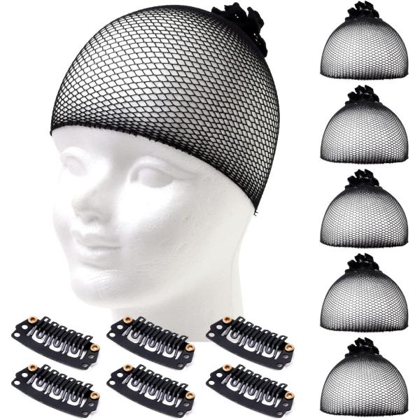 ◎ウィッグネット６個＆クリップ６個セット・ウィッグカラー：ブラック・サイズ：フリーサイズ・ウィッグ素材：通気性の良いメッシュ素材【 ウィッグネットとは？ 】 ウィッグをかぶる際の必須アイテムです！しかし、初心者の方は意外とその存在を知らない...