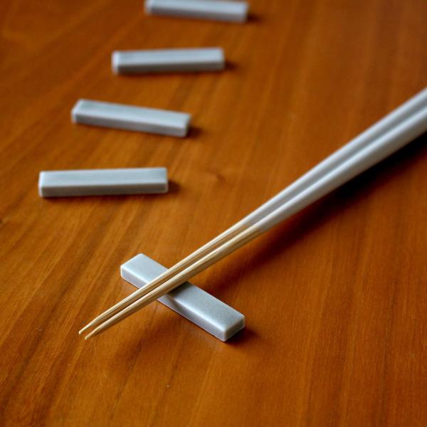 箸置き 磁器 5個セット KURAグレー STIIK はしおき レスト シンプル