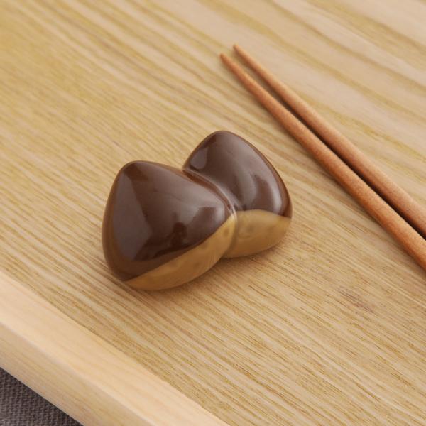 くり 箸置き 波佐見焼 レスト かわいい 単品 お箸置き 陶器 日本製