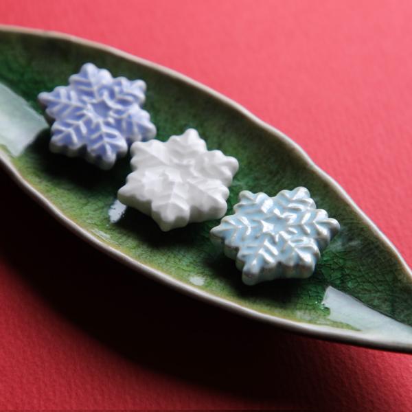 箸置き 雪の結晶 星（ホワイト、アクア、ペールブルー） 爆買