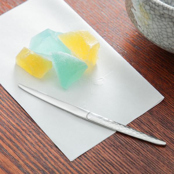 菓子切り 槌目 和菓子の友5本組 羊羹ナイフ ピックフォーク 和菓子