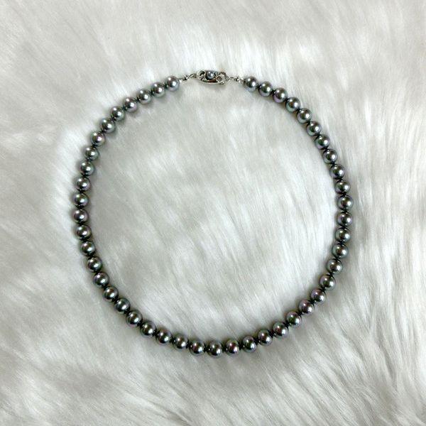 パールネックレス マジョリカ グレー8mm 38,39,40,41,42 : ミクリヤ