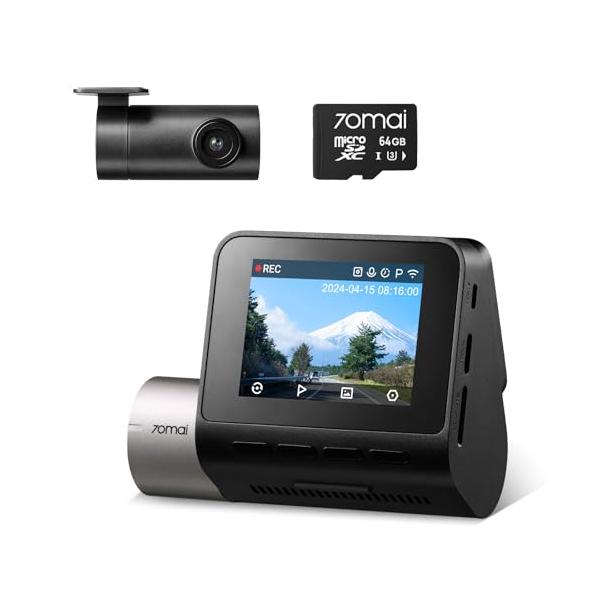 【美品】70mai A510 ドライブレコーダー 64GB 前後2カメラ+64GB SDカード付属】 70mai Dash Cam A510ドライブ