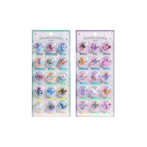 カートゥーンステッカーNo.03＋No.04/-/-・Color:No.03＋No.04・【スタイル】：No.03＋No.04、2 枚入り【サイズ（1 枚全体）】：20×9cm・【ドロップグルー素材で耐用性に優れ、装飾シーンが多様】ボンボン...