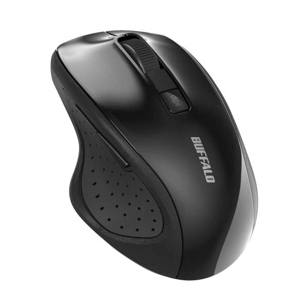 他サイト： バッファロー 5ボタン Bluetooth 5.0 Blue LED マウス ブラック 戻る/進むボタン搭載 省電力 BSMBB305BKの商品画像