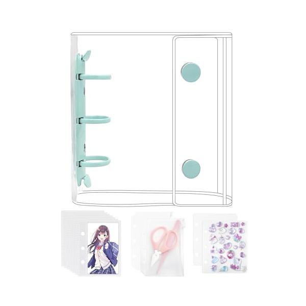 GOKEI シール帳 プラバン 透明 A8 ミニ バインダー 【リフィル×20枚