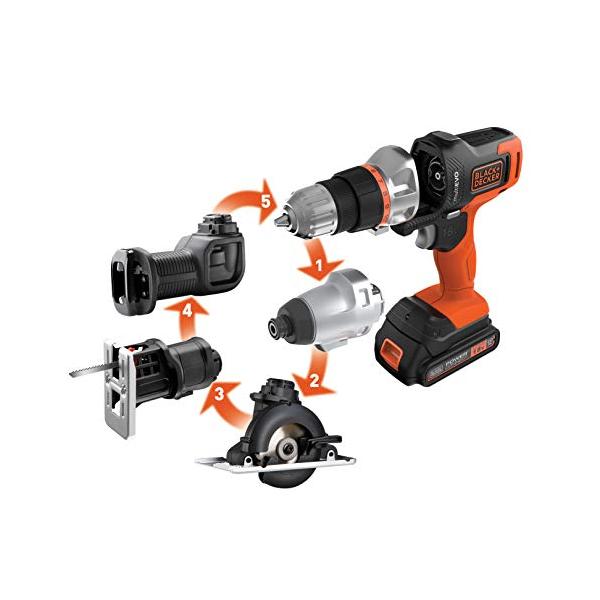 他サイト： 【オンライン限定商品】ブラックアンドデッカー(BLACK+DECKER) 18V マルチツール EVO185E1 コードレス 電動工具 DIY用の商品画像