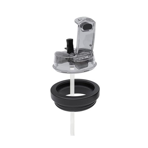 スタンレー互換 Stanley用 交換用 ストロー付き蓋 フリップ 30/40オンス 防塵 漏れ防止 Stanley H2.0 FlowStat