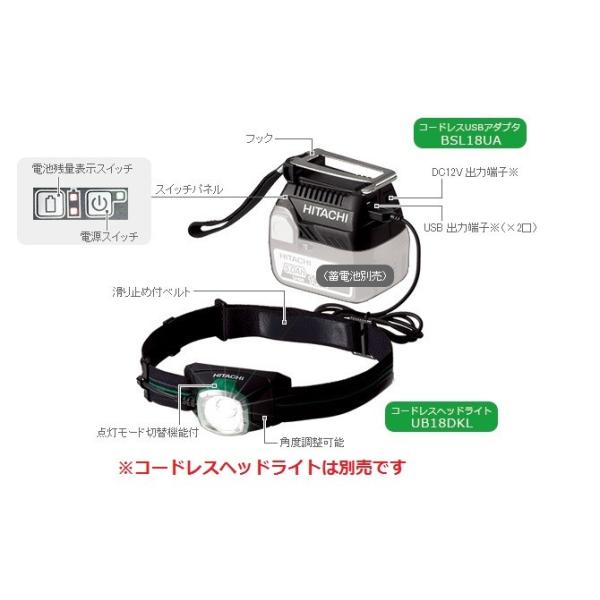 HiKOKI nCR[L R[hXUSBA_v^[ 14.4V-18V BSL18UASA{̂̂ obe[ [dʔ iH@j