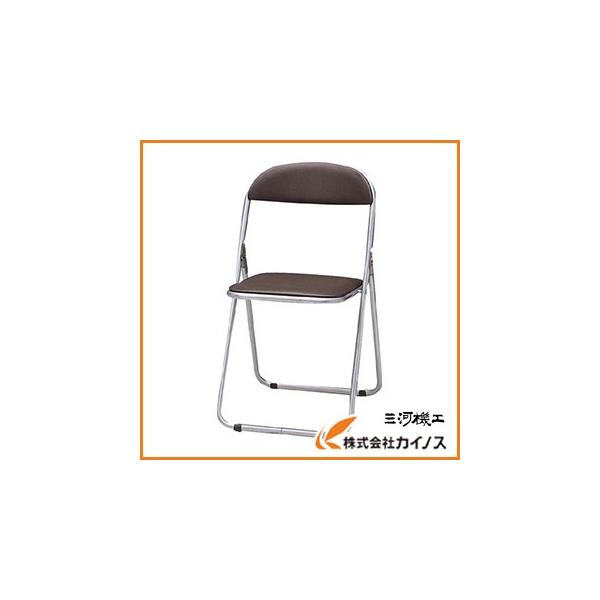 TRUSCO中山 TRUSCO 折りたたみパイプ椅子 ウレタンレザーシート貼り