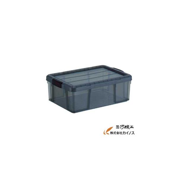 トラスコ中山 TRUSCO クリアライトボックス 24L 黒半透明 TCR-01-BK TCR01BK