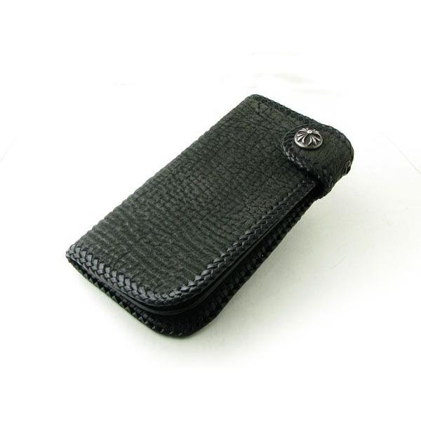 長財布　鮫革 楽天市場】サメ革 長財布 / 純札入れ ロングウォレット レザー