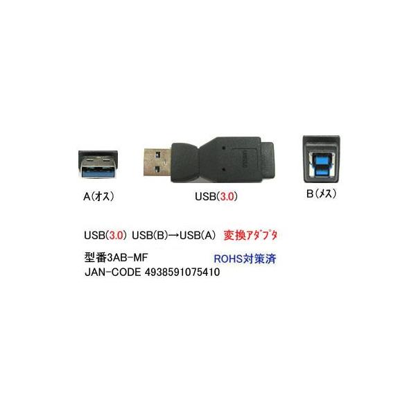 USB3.0 ϊA_v^ ^CvA IX  ^CvB X UA-3AB-MF