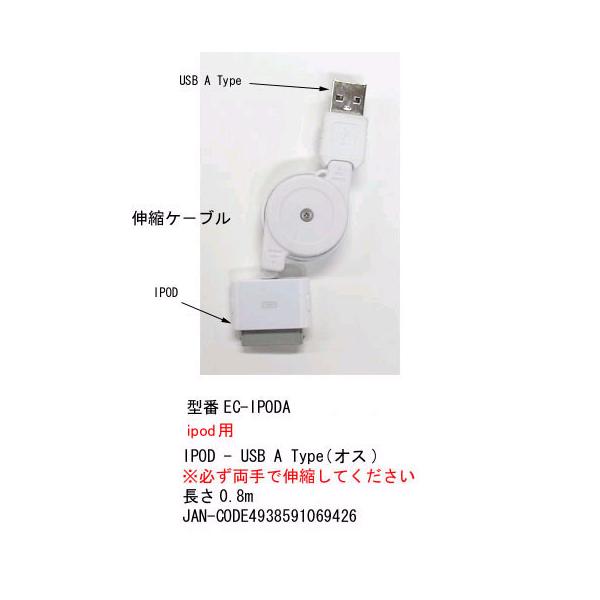USB2.0 LkP[u USB ^CvA IX  IPODp 0.8m IM-EC-IPODA
