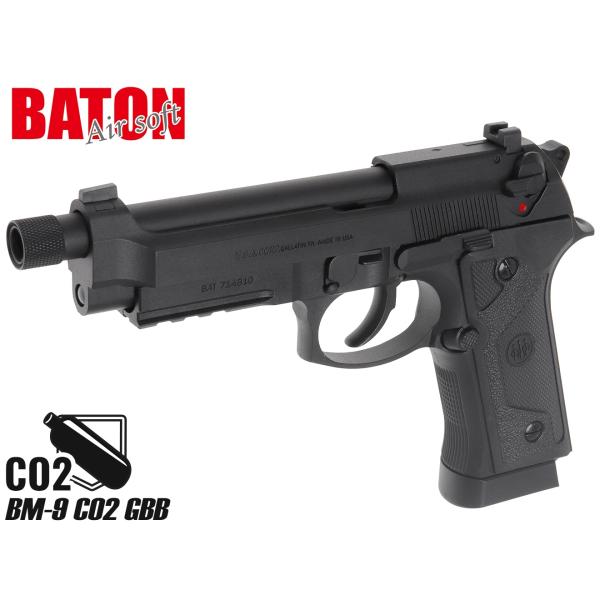 BT-GB-022 BATON airsoft BM-9 CO2 GBB ガスガン本体 BK : MILITARY
