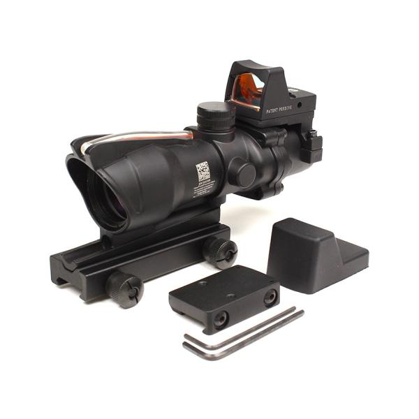H0311R MILITARY-BASE(ミリタリーベース)RCO 4×32 自動調光 イルミネートスコープ ミニドットサイト付