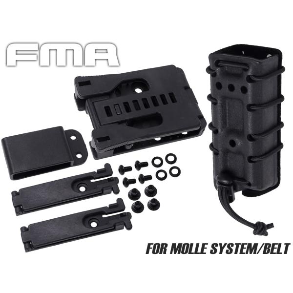 ★☆★ 5,500円以上ご購入で送料無料 ★☆★[ベルト＆MOLLE対応！フラップなしでもしっかりホールド]●商品名 ： FMA GC スコーピオン 9mm マガジンキャリー TEK-LOK●商品番号 ： H7642B9●ブランド ： FM...