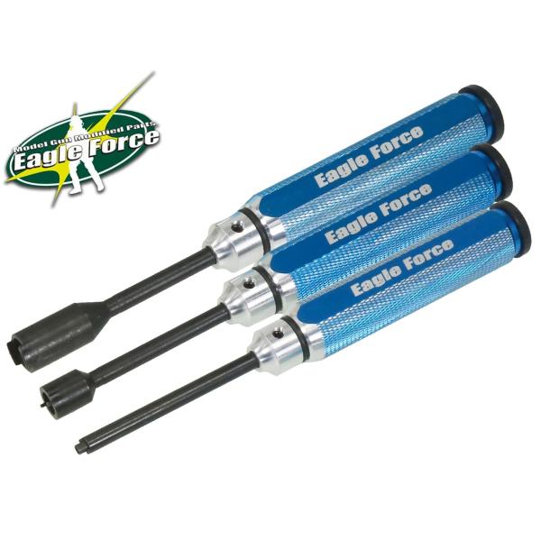 ★☆★ 5,500円以上ご購入で送料無料 ★☆★[お得な3本セット！幅広いメーカーに対応！EAGLE FORCE ガン用バルブレンチセット(3本SET)]●商品名 ： EAGLE FORCE ガン用バルブレンチセット(3本SET)●商品番号...