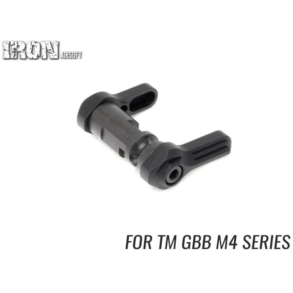 ★☆★ 5,500円以上ご購入で送料無料 ★☆★[アンビ仕様で左右どちらからでも操作可能]●商品名 ： IRON AIRSOFT V7スタイル スチールアンビセレクター M4 MWS●商品番号 ： IRO-1512A●ブランド ： IRON...