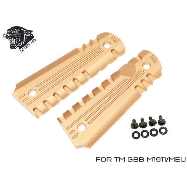 ZC-1911-001 ZC LEOPARD アルミCNC グリップパネル TM 1911/MEU