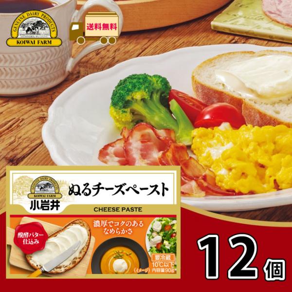小岩井 ぬるチーズペースト 12個 【送料無料】 90g ナチュラルチーズ