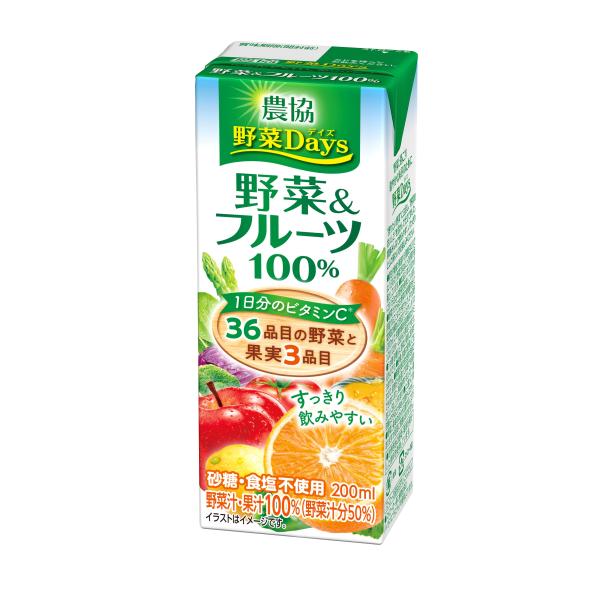 農協 野菜Days 野菜＆フルーツ100％ 200ml 1本 【3980円対象】