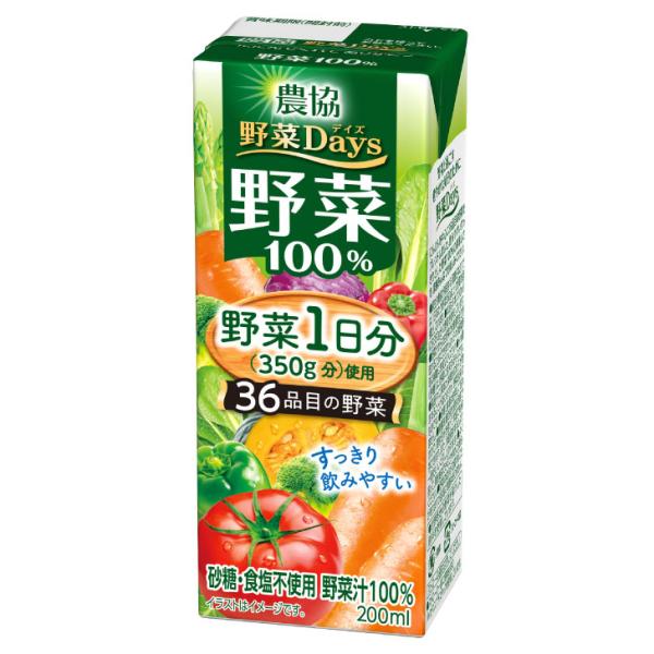 農協 野菜Days 野菜100％ 200ml 6本 【3980円対象】