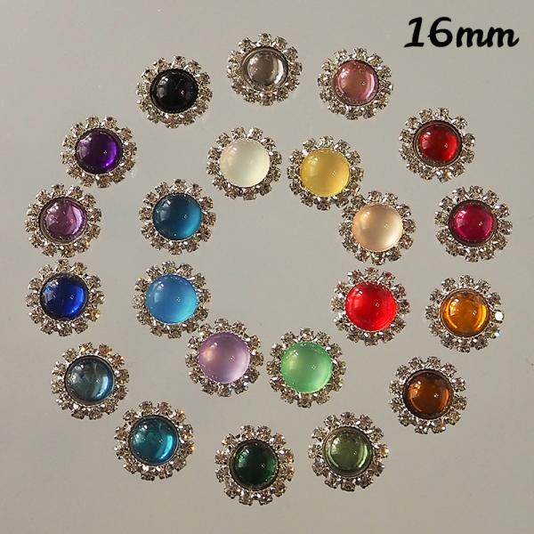 ラウンド　円形　サークル センターパーツ　シルバー台座1個　50円サイズ：　約1.6cm（ 16mm ）台座カラー　シルバー☆数量1で1個☆ご希望のカラーを選んでください※お色は管理用で、実際のお色とは異なる場合がございます*:..。☆*゜...