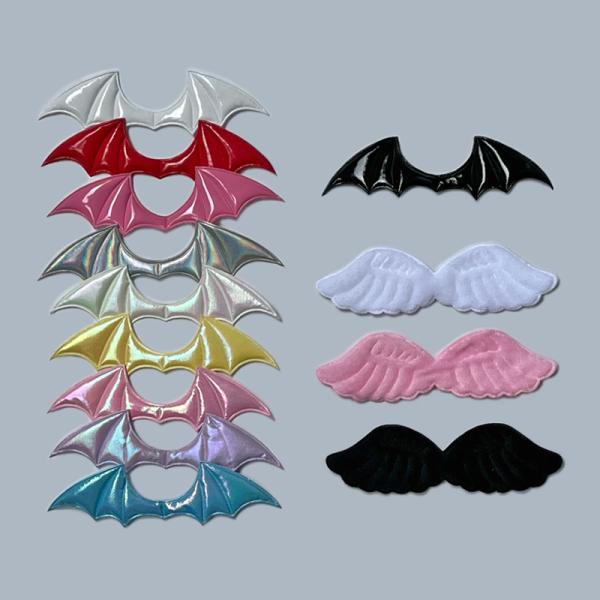 天使の羽根 大　悪魔の翼 ハンドメイド素材　デコパーツ1個　50円サイズ：悪魔の翼：約13.5ｃｍ×4ｃｍ天使の羽根(Big)：約14ｃｍ×4ｃｍ☆ご希望のカラーを選んでください☆*:..。☆*゜¨゜゜・*:..。☆*゜¨゜゜・*:..。☆...