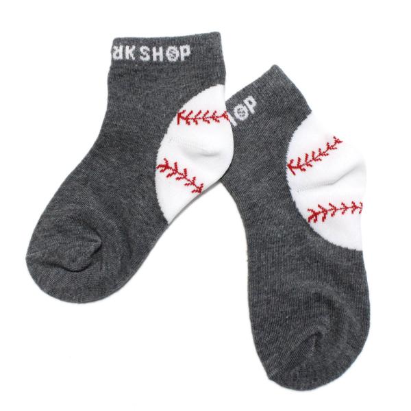 ソックス・レッグウォーマー "THE PARK SHOP ザ・パークショップ" ANKLE BALL ソックス グレー