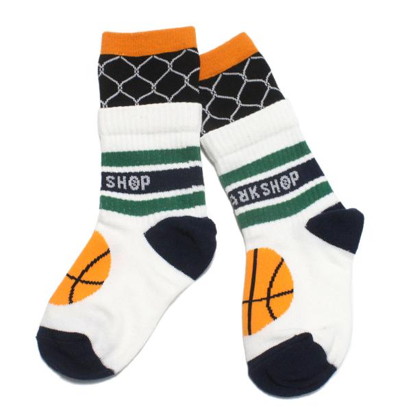 ソックス・レッグウォーマー "THE PARK SHOP ザ・パークショップ" LAYERED BASKET ソックス ホワイト