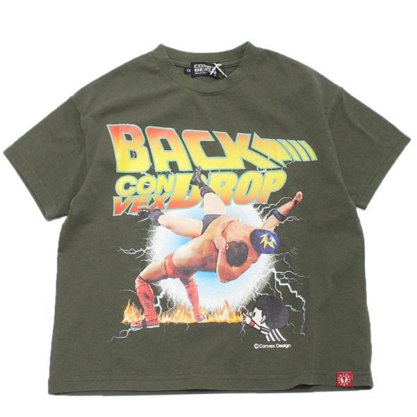 セール 「70%OFF」 半袖Tシャツ "コンベックス CONVEX" ヴィンテージ加工/ レスリング/WIDE-T カーキ(18)