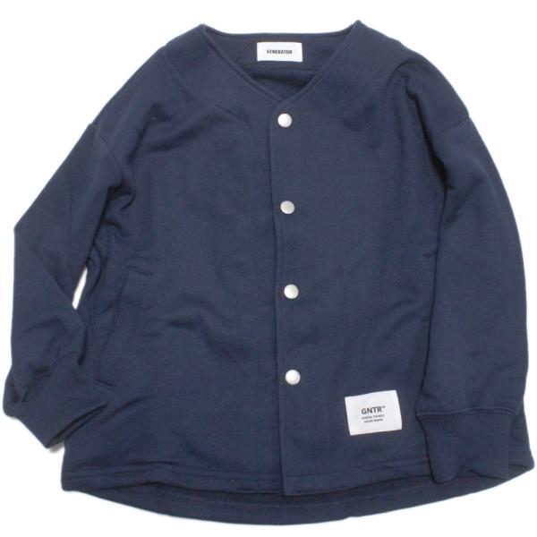 GENERATOR ジェネレーター“ジェネレーター”のスウェットノーカラーJK・カーディガン感覚で気軽に羽織れるジャケット・生地は軽量で速乾性の高いT/C裏毛素材・スタイルを選ばないカラーとデザイン・着脱のカンタンなスナップボタン明き・両サ...