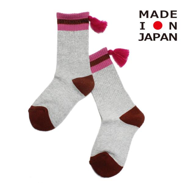 セール 「50%OFF」 ソックス・レッグウォーマー "ゴートゥーハリウッド" タッセルツキ SOX 3GRグレー