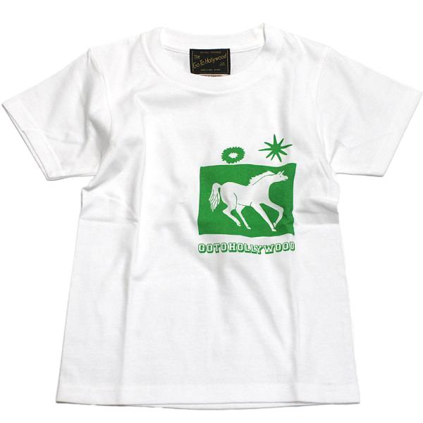 セール 「50%OFF」 半袖Tシャツ "ゴートゥーハリウッド" スーベニア オマモリ TEE 1W白