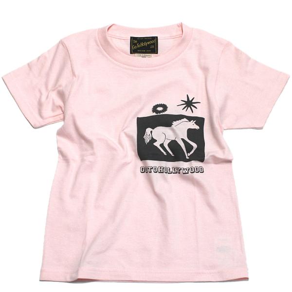 セール 「50%OFF」 半袖Tシャツ "ゴートゥーハリウッド" スーベニア オマモリ TEE 6Pピンク