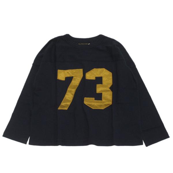 長袖Tシャツ "ゴートゥーハリウッド" テンジク ナンバリング ワイド TEE 4NV紺