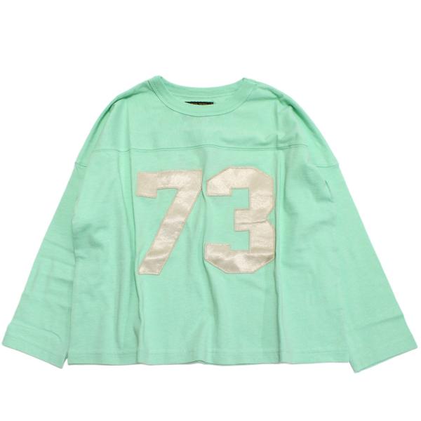 長袖Tシャツ "ゴートゥーハリウッド" テンジク ナンバリング ワイド TEE 28LGN淡緑