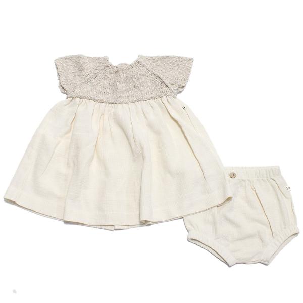 【新品未使用】1+in the family VIOLA Dress 48m 1+in the family]【残りわずか！】VIOLA Dress | natural