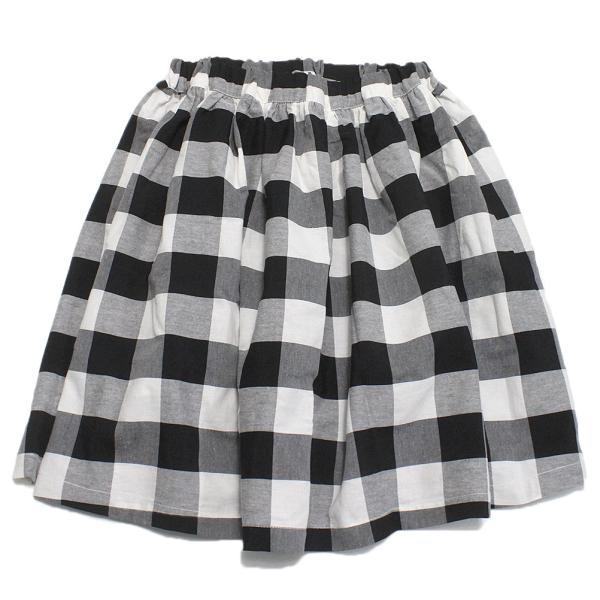 KoQueliKo コキュリコ“コキュリコ”のCheck スカート・ギャザーが入ったボリューム感がアクセント・単調になりがちなコーデのアクセントにもピッタリ◎・コットン素材で軽やかな穿き心地・ふんわりと広がるシルエットが魅力・キッズはヒザ下...